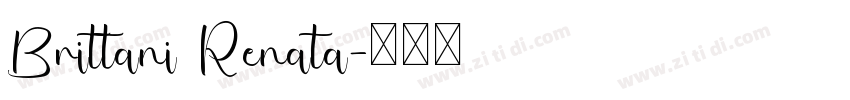 Brittani Renata字体转换